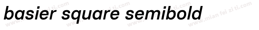 basier square semibold 字体下载字体转换